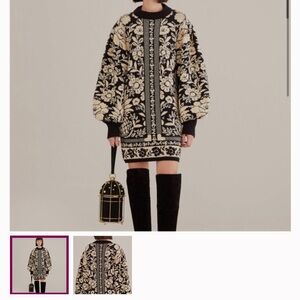 FARM Rio Pineapple Garden Mini Knit Sweater Dress Medium NWT